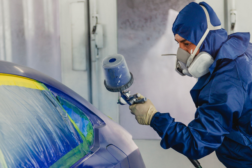 painting car painting in chamber